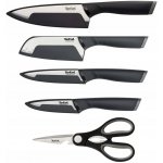 Sada nožů Tefal Comfort 4 nože + kuchyňské nůžky nerezová ocel – Zboží Mobilmania