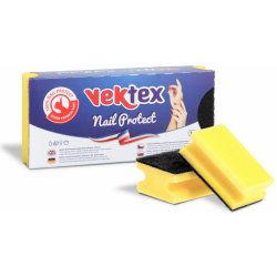 Vektex Nail Protect houbička na nádobí tvarovaná 9,5 x 6,5 x 4,5 cm 3 ks