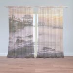 Sablio Záclony Mlha nad mořem: 2ks 150x250cm – Hledejceny.cz