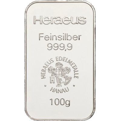Heraeus stříbrný slitek 100 g – Zboží Dáma