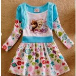 ŠATY ANNA a ELSA FROZEN modrá – Zboží Dáma