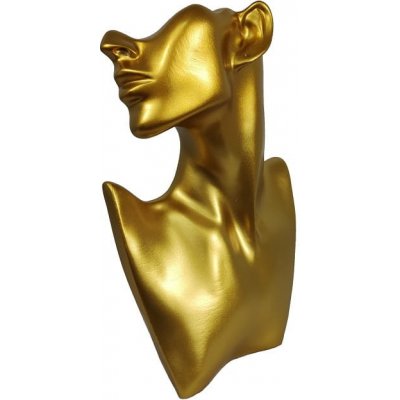 Stojan s hlavou na šperky zlatý – Zboží Mobilmania