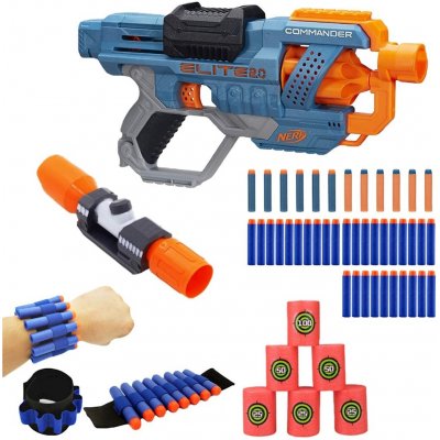 Nerf Elite 2.0 Commander RD-6 E9485 + zaměřovač + terče + opasek + 30 šípů