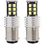 LED AMIO CANBUS 15SMD 2835 7,5W 1157 (P21 / 5W) Bílá 12V / 24V, sada - 2 ks. – Hledejceny.cz