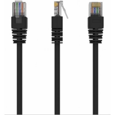 Gembird PP12-0.5M/BK UTP Cat5e Patch 0,5m, černý – Sleviste.cz