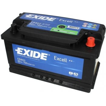 Exide Excell 12V 80Ah 700A EB802