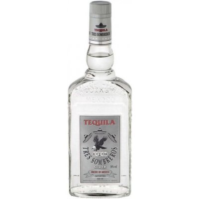 Tres Sombreros Tequila Silver 38% 0,5 l (holá láhev) – Zboží Dáma