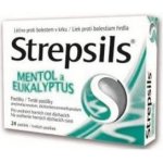 STREPSILS MENTOL A EUKALYPTUS ORM 0,6MG/1,2MG PAS 24 – Hledejceny.cz