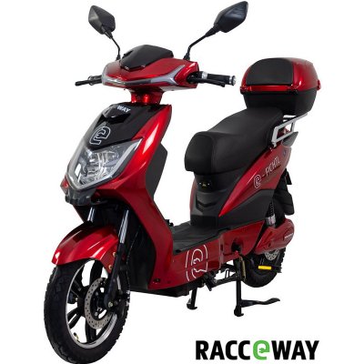 Racceway® E-FICHTL®, červený-lesklý s baterií 12Ah 250 W – Hledejceny.cz