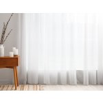 Voál bílý hladký s olůvkem ZAC-015 výška 365 cm Šití na míru – Zboží Dáma