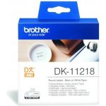 Brother 24mm, bílá, 1000 etiket, DK11218 – Zboží Mobilmania