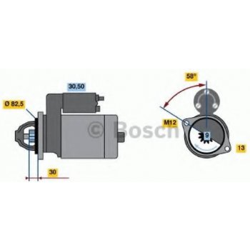 BOSCH Startér BO 0986018340