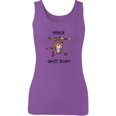 Tričko s potiskem VŮDCE dámské Fialová – Sleviste.cz