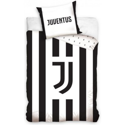 Carbotex bavlna povlečení FC Juventus White Stripes 140x200 70x90