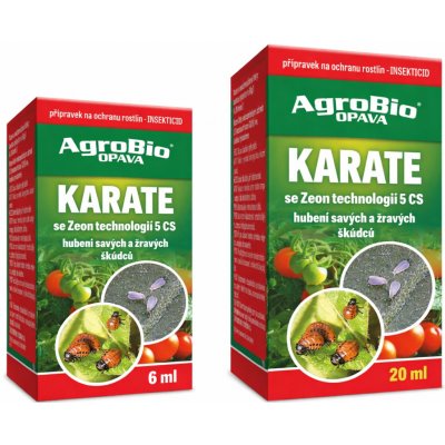 AgroBio Přípravek k hubení savého a žravého hmyzu KARATE Zeon 5 SC 6 ml – Zboží Mobilmania