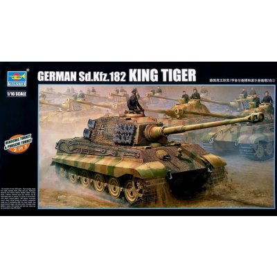 Trumpeter German Kingtiger 2in1 Henschel & Porsche Turretw/ full interior kit 1:16