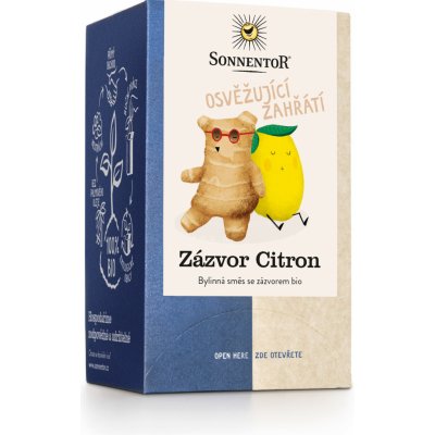 Sonnentor Zázvor Citron bio porc. dvoukomorový 32,4 g – Zbozi.Blesk.cz