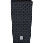Prosperplast Květináč RATO SQUARE + vklad antracit 24 cm – Zboží Dáma