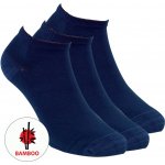 RS Kvalitní bambusové SNEAKER ponožky tm. modrá – Zboží Mobilmania
