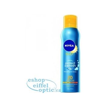 Nivea Sun Protect & Refresh chladivý neviditelný spray na opalování SPF20 200 ml