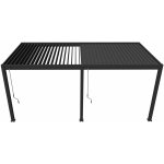 Outdoor Creations Hliníková pergola na stěnu s lamelami ORION 360x530cm 3 stojky Antracit – Zboží Mobilmania