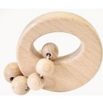 Hess Chrastítko kulaté přírodní s kuličkovým kroužkem – Zboží Mobilmania