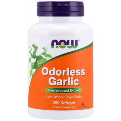 NOW Odorless Garlic česnekový extrakt bez zápachu 250 softgelových kapslí