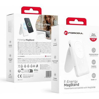 Forcell F-Energy F10k2 10 000mAh černá - bílá – Zboží Živě