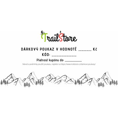 TrailStore.cz Elektronický dárkový poukaz v hodnotě 500 Kč – Hledejceny.cz
