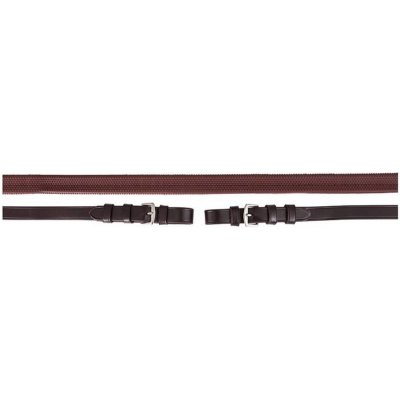 Otěže PREMIERE Rubber hnědé – Zboží Mobilmania