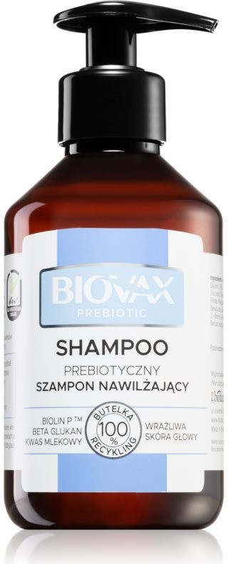 L’biotica Biovax Prebiotic šampon pro suché vlasy a citlivou pokožku hlavy 200 ml