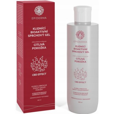 Epiderma bioaktivní CBD uklidňující sprchový gel 300 ml – Zboží Mobilmania