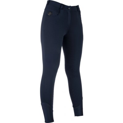 HKM Rajtky jezdecké Comfort Style s gripem integrovaným vyhříváním deep blue – Zboží Dáma