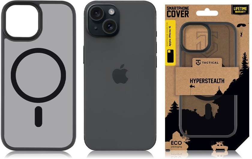 Pouzdro Tactical MagForce Hyperstealth iPhone 15 Asphalt