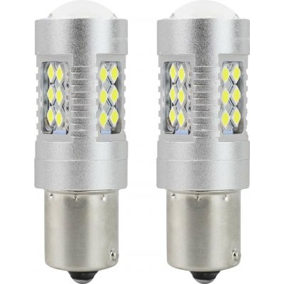 CANBUS LED žárovky 3030 24SMD BA15S P21W Bílá 12V 24V AMIO-01445 – Hledejceny.cz