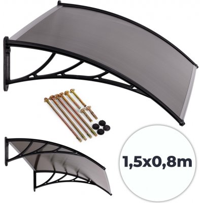 MultiGarden AW-017A stříška nad vchodové dveře 150×80 cm polykarbonát,šedá – Hledejceny.cz