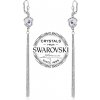 Náušnice SILVEGO řetízkové se Swarovski Crystals SILVEGOB32559AB