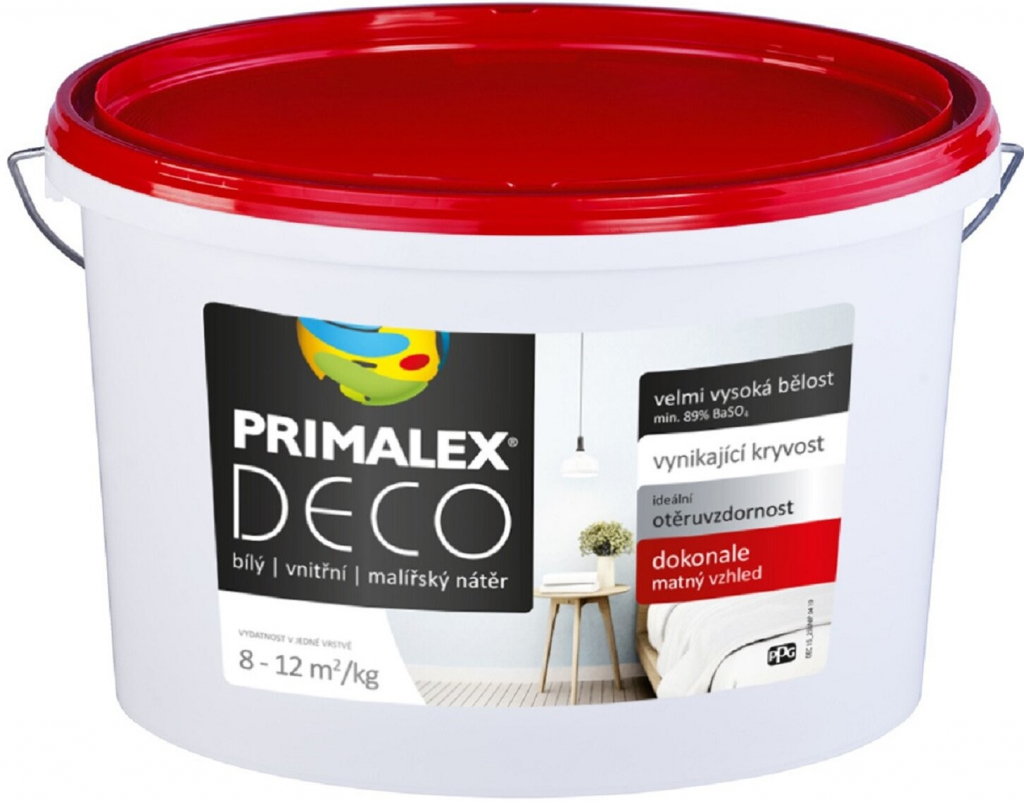 Primalex Vnitřní malířský nátěr DECO bílý 15 kg