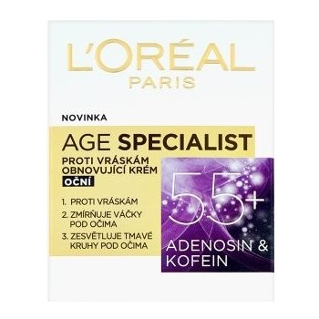 L'Oréal Age Specialist 55+ Eye Cream 15 ml od 155 Kč - Heureka.cz