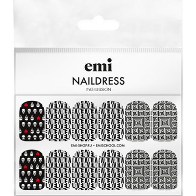 E.Mi Vodolepka Naildress Slider Design 65 Illusion – Zboží Dáma