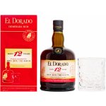 El Dorado 12y 40% 0,7 l (dárkové balení 1 sklenice) – Hledejceny.cz