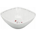 by inspire Mísa Quadro Koleda bílá s vánočním dekorem 21 x 9 cm – Zboží Dáma