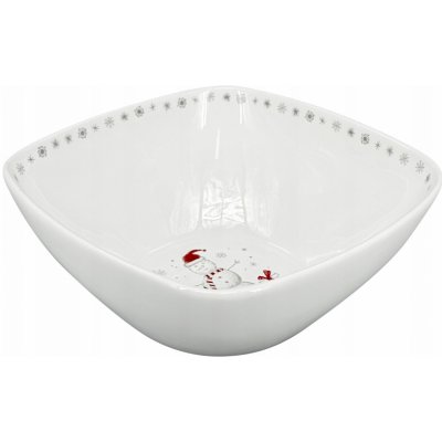 by inspire Mísa Quadro Koleda bílá s vánočním dekorem 21 x 9 cm – Zboží Dáma