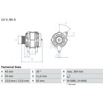 generátor BOSCH 0 986 040 671