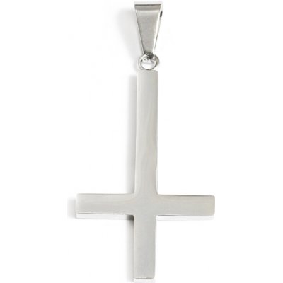 BM Jewellery Přívěsek obracený kříž z chirurgické oceli S1096040 – Hledejceny.cz