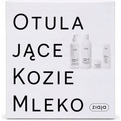 Ziaja Goat´s Milk krémové sprchové mýdlo 500 ml + tělové mléko 400 ml + denní pleťová péče 50 ml + krém na ruce 50 ml dárková sada – Hledejceny.cz