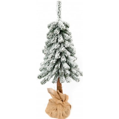 Nohel Garden Stromek SMRK umělý vánoční zasněžený na dřevěném kmeni 50cm – Zboží Dáma