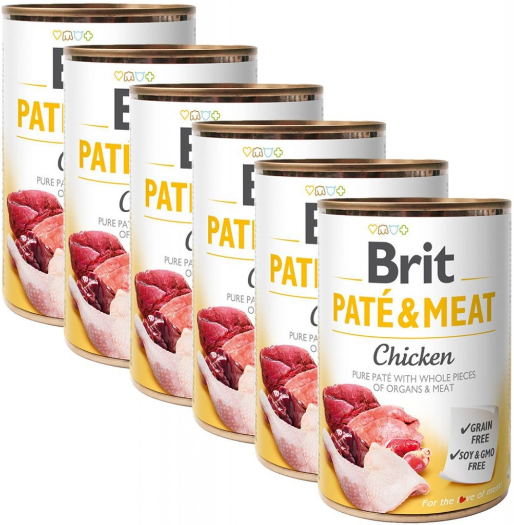 Brit Paté & Meat Dog Chicken 6 x 400 g