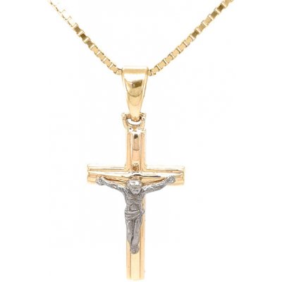 Beny Jewellery Zlatý Kříž s Ježíšem Kristem 7151434