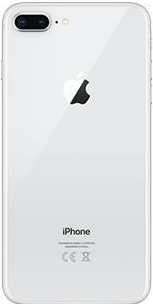 Kryt Apple iPhone 8 PLUS zadní + střední stříbrný